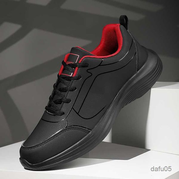 sneakers new sneakers men shoes breathable lightweight walking casual shoes driving masculinos loafers zapatos casuales r230811, Black;red