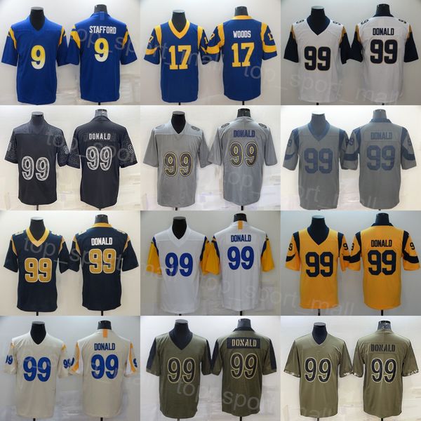 men football 99 aaron donald jersey 9 matthew stafford team purple white beige navy blue grey army green black stitched salute to service tu, Black;red
men football 99 aaron donald jersey 9 matthew stafford team purple white beige navy blue grey army green black stitched salute to service tu, Black;red
