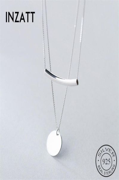 inzatt real 925 sterling silver layer chain geometric round disc bent pipe choker pendant necklace for women party fine jewelry2889876434
inzatt real 925 sterling silver layer chain geometric round disc bent pipe choker pendant necklace for women party fine jewelry2889876434
