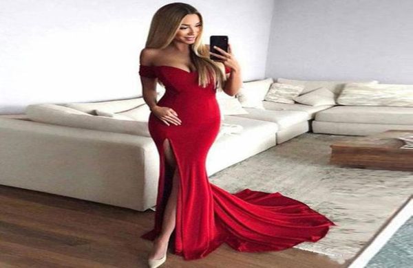 2018 mermaid off shoulder slit red prom dress red long evening dresses for party events custom made5481631, Black;red
2018 mermaid off shoulder slit red prom dress red long evening dresses for party events custom made5481631, Black;red