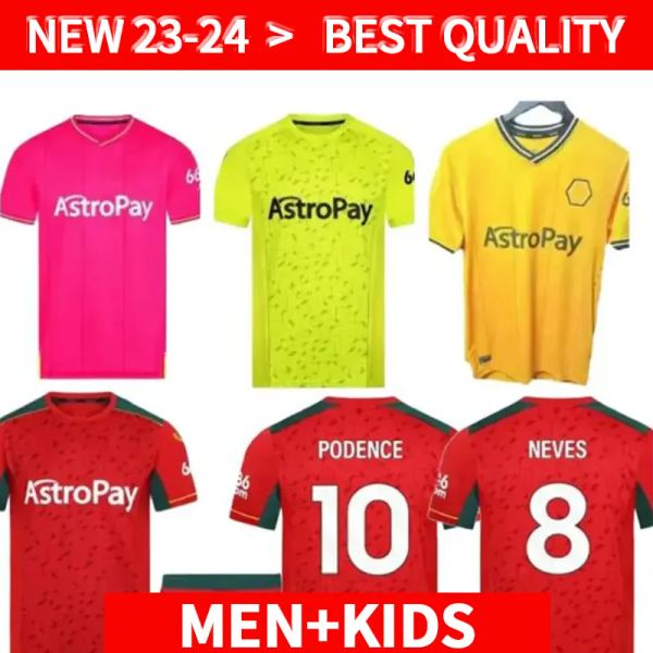 wolves 23 24 home soccer jerseys raul semedo neto neves trincao j otto podence gibbs hee chan 2023 2024 football shirts men kids kit uniform, Black;yellow
wolves 23 24 home soccer jerseys raul semedo neto neves trincao j otto podence gibbs hee chan 2023 2024 football shirts men kids kit uniform, Black;yellow