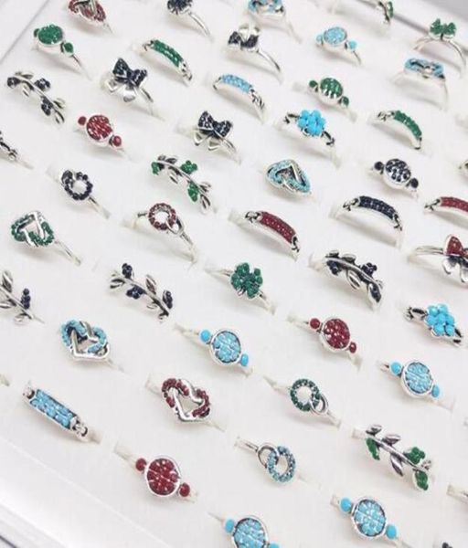 band rings jewelry whole lots job 20pcs color crystal rhinestone sier plated women ring engagement wedding party gift fashion drop5143734, Silver 
band rings jewelry whole lots job 20pcs color crystal rhinestone sier plated women ring engagement wedding party gift fashion drop5143734, Silver