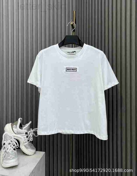 women's t-shirt designer 23 summer new embroidery letter patch decoration short tee loose casual versatile h3l7, White
women's t-shirt designer 23 summer new embroidery letter patch decoration short tee loose casual versatile h3l7, White