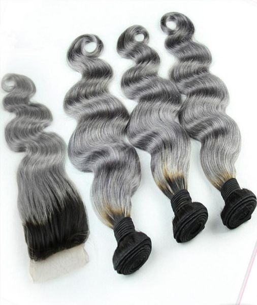 1bgrey brazilian ombre human hair bundles with silver grey lace closure two tone colored hair weave with closure body wavy 4pcsl7509292, Black
1bgrey brazilian ombre human hair bundles with silver grey lace closure two tone colored hair weave with closure body wavy 4pcsl7509292, Black