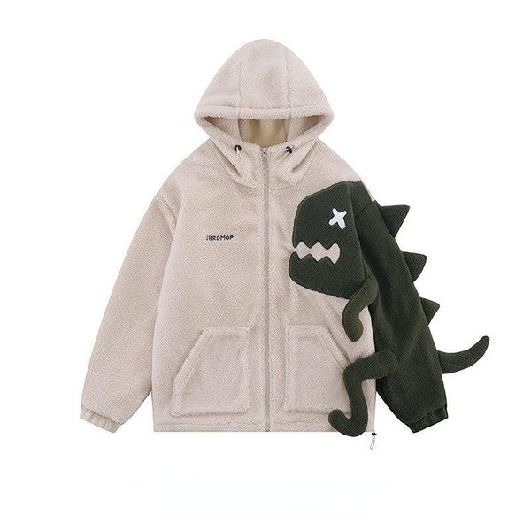 women's jackets high street retro ins raptor lamb velvet hooded jacket men and women winter thickened warm fleece y2k loose cute couple, Black;brown
women's jackets high street retro ins raptor lamb velvet hooded jacket men and women winter thickened warm fleece y2k loose cute couple, Black;brown