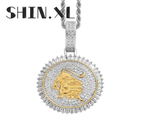 hip hop round necklace charm cow gold plated iced out full zircon mens bling jewelry gift237c6275335, Silver
hip hop round necklace charm cow gold plated iced out full zircon mens bling jewelry gift237c6275335, Silver