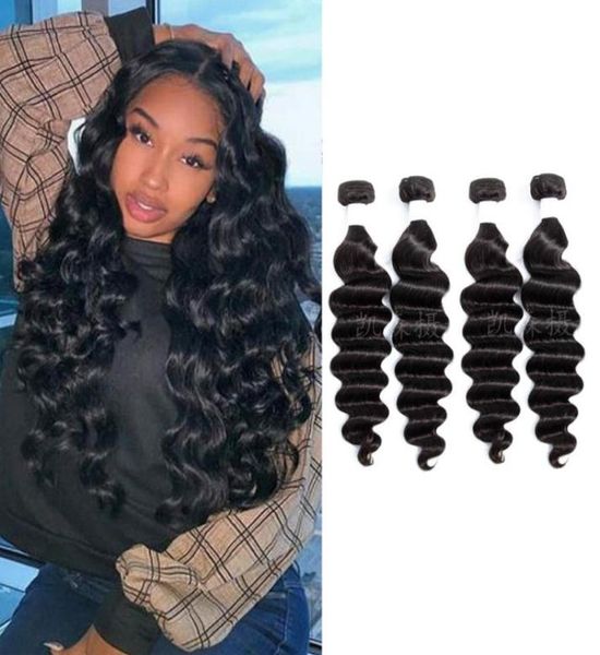 loose deep 4 bundles brazilian human hair peruvian indian raw virgin double wefts natural color 1030inch6934246, Black
loose deep 4 bundles brazilian human hair peruvian indian raw virgin double wefts natural color 1030inch6934246, Black