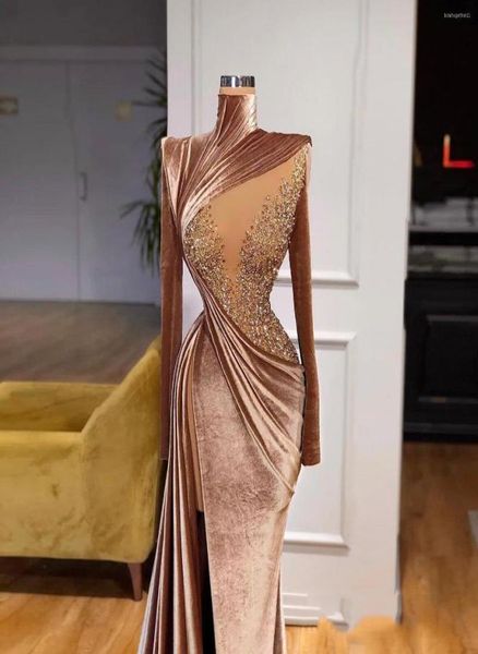 party dresses elegant velvet mermaid evening long sleeves crystals sparkly high split women neck prom pageant dress custom made5131435, White;black
party dresses elegant velvet mermaid evening long sleeves crystals sparkly high split women neck prom pageant dress custom made5131435, White;black