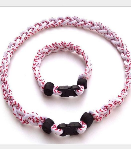 2021 baseball white with red stitch sports germanium titanium tornado braided necklaces with 3 ropes1049323, Golden;silver
2021 baseball white with red stitch sports germanium titanium tornado braided necklaces with 3 ropes1049323, Golden;silver