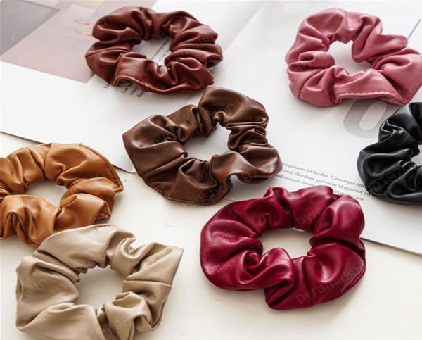 fashion pu leather scrunchies solid color rubber bands for women girls korean elastic ponytail hold hair accessories1003392, Slivery;white
fashion pu leather scrunchies solid color rubber bands for women girls korean elastic ponytail hold hair accessories1003392, Slivery;white