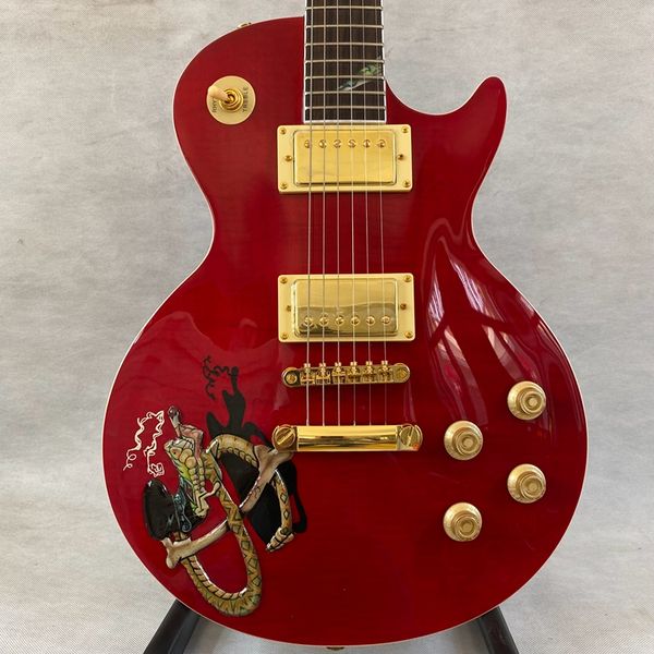 new wholesale lp standard 6 string tiger flame flame snake fingerboard electric guitar guitar factory, red, ing
new wholesale lp standard 6 string tiger flame flame snake fingerboard electric guitar guitar factory, red, ing