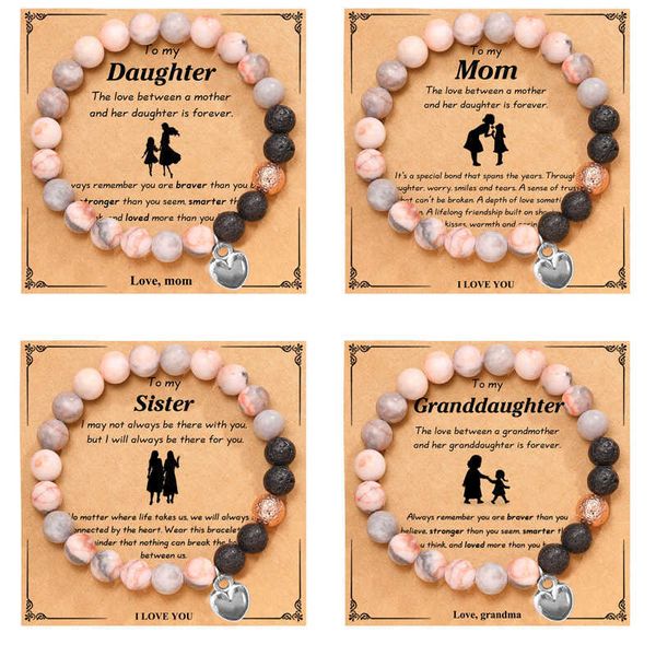 gifts for mom natural stone bracelet for women mom mother daughter sister granddaughter, Black
gifts for mom natural stone bracelet for women mom mother daughter sister granddaughter, Black