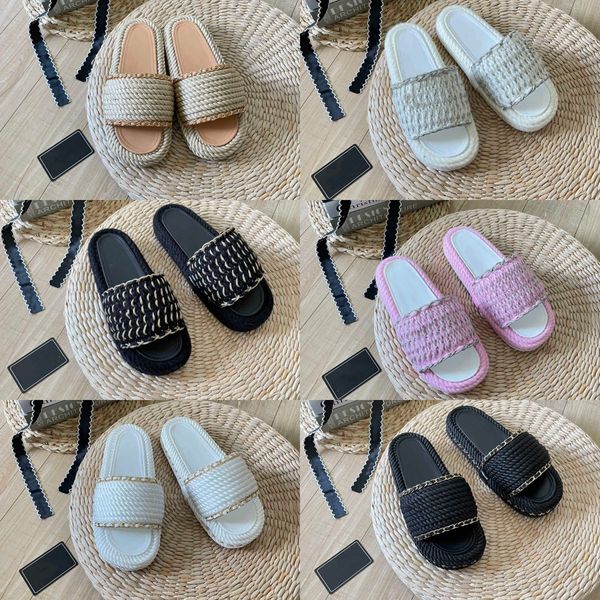 straw woven thick soled woven slippers fashion knitted straw slip-on slides lady outdoor casual flat flip flopfisherman platform sandals, Black
straw woven thick soled woven slippers fashion knitted straw slip-on slides lady outdoor casual flat flip flopfisherman platform sandals, Black