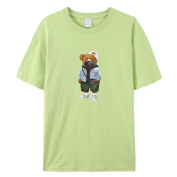 gentleman mr. teddy bear nice guy prints men short sleeve street cotton t-shirts loose oversized clothing casual breathable tees, White;black
gentleman mr. teddy bear nice guy prints men short sleeve street cotton t-shirts loose oversized clothing casual breathable tees, White;black