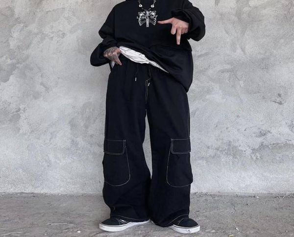 men039s pants cotton wideleg men fashion retro multipocket cargo streetwear loose hiphop straight mens trousers m3xl6262312, Black
men039s pants cotton wideleg men fashion retro multipocket cargo streetwear loose hiphop straight mens trousers m3xl6262312, Black