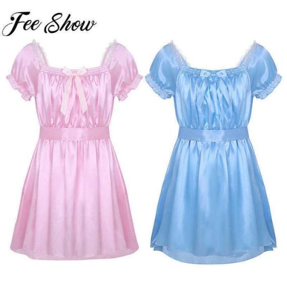 mens costumes lingerie plus size short sleeve shiny soft satin crossdress lingerie dress for male sissy lace nightwear y190702193261, Red;black
mens costumes lingerie plus size short sleeve shiny soft satin crossdress lingerie dress for male sissy lace nightwear y190702193261, Red;black