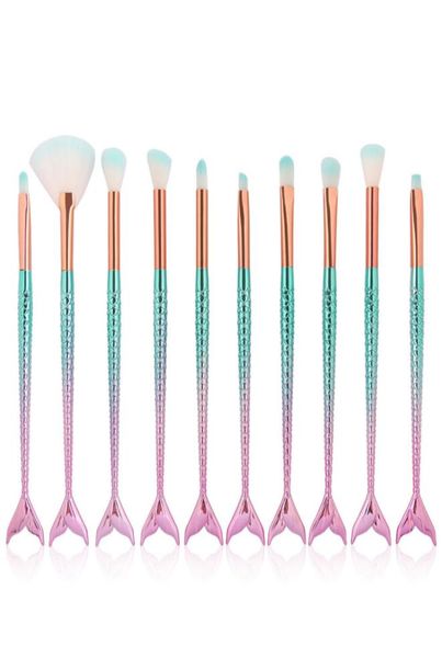 professional 10 pcsset mermaid makeup brushes set foundation blending eyeshadow contour concealer blush cosmetic makeup tool2246808
professional 10 pcsset mermaid makeup brushes set foundation blending eyeshadow contour concealer blush cosmetic makeup tool2246808