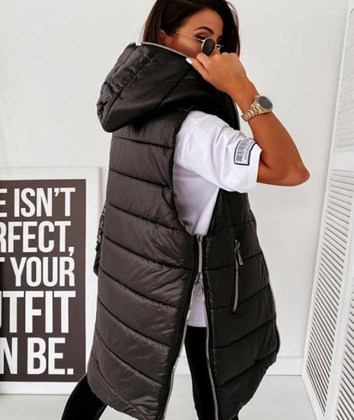 women039s vests baijinbai sleeveless puffer jacket women hooded cotton padded waistcoat casual streetwear zipper pocket long qu4215844, Black;white
women039s vests baijinbai sleeveless puffer jacket women hooded cotton padded waistcoat casual streetwear zipper pocket long qu4215844, Black;white