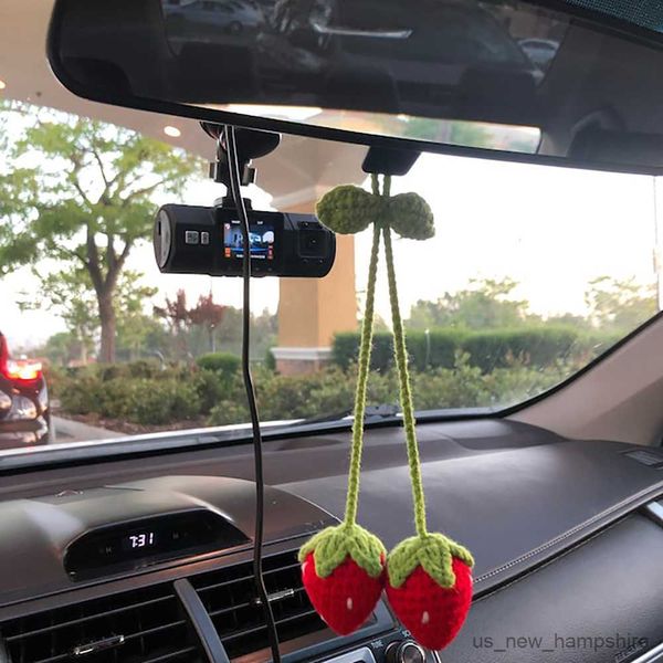 decorations strawberry car hanging accessories charm fruit decoration for women teens interior rear view mirror flower decor r230811
decorations strawberry car hanging accessories charm fruit decoration for women teens interior rear view mirror flower decor r230811