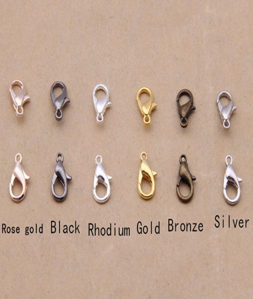 300pcs 18mm jewelry findings bronzegoldrose goldblackrhodiumsilver lobster clasp hooks for necklace chain3371916
300pcs 18mm jewelry findings bronzegoldrose goldblackrhodiumsilver lobster clasp hooks for necklace chain3371916