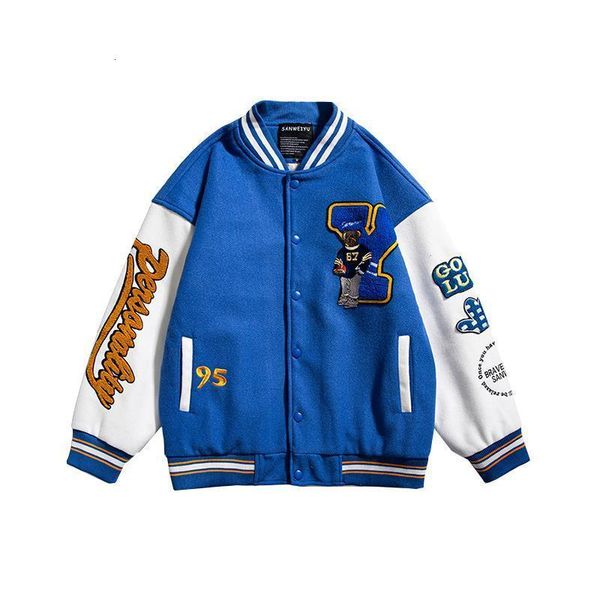 mens jackets jacket spring and autumn hiphop embroidery flocking bear baseball uniform mens loose couple shirt 230810, Black;brown
mens jackets jacket spring and autumn hiphop embroidery flocking bear baseball uniform mens loose couple shirt 230810, Black;brown