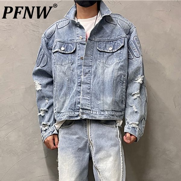 mens jackets pfnw spring summer worn out denim fashion high street loose armor chic button handsome techwear 12a9056 230810, Black;brown
mens jackets pfnw spring summer worn out denim fashion high street loose armor chic button handsome techwear 12a9056 230810, Black;brown