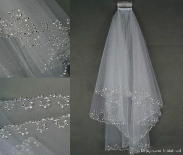 2019 in stock wedding veils crystals 2layer handmade crescent edge bridal accessories white and ivory bridal veils beads with com1455527, Black
2019 in stock wedding veils crystals 2layer handmade crescent edge bridal accessories white and ivory bridal veils beads with com1455527, Black