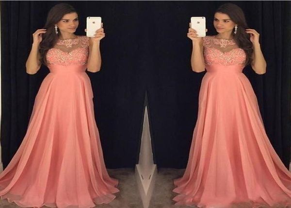 new coral pink prom dresses jewel neck illusion sleeveless lace appliques beaded chiffon evening dress party pageant fo6283365, Black
new coral pink prom dresses jewel neck illusion sleeveless lace appliques beaded chiffon evening dress party pageant fo6283365, Black