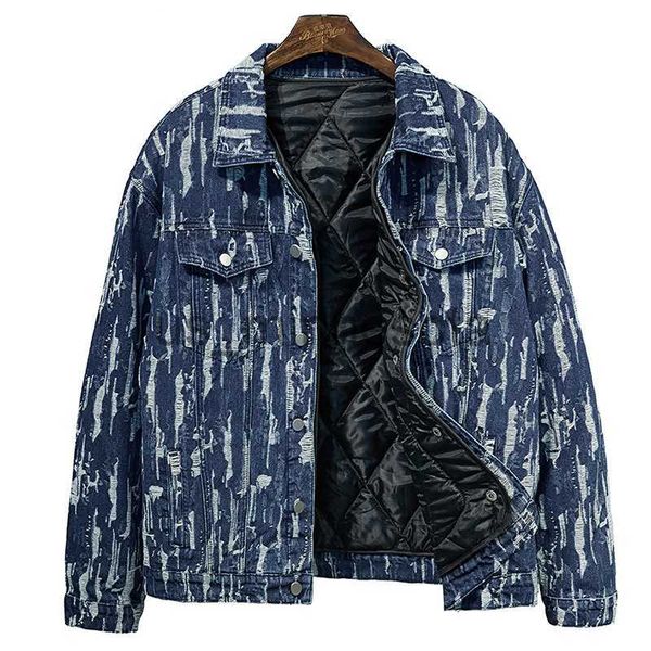 men's jackets men plus size winter warm coat detachable liner thicken ripped denim jacket outerwear j230811, Black;brown
men's jackets men plus size winter warm coat detachable liner thicken ripped denim jacket outerwear j230811, Black;brown