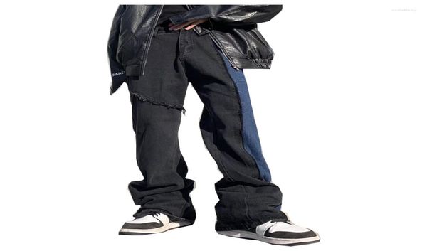 men039s jeans 2022 arrivals color block patchwork men baggy flare pants hip hop straight loose casual women denim trousers pant6670846, Blue
men039s jeans 2022 arrivals color block patchwork men baggy flare pants hip hop straight loose casual women denim trousers pant6670846, Blue