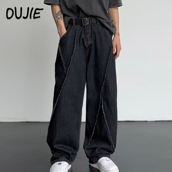 mens pants fashion patchwork denim trousers men streetwear casual straight wide leg cargo y2k clothing male plus size s5xl 230810, Black
mens pants fashion patchwork denim trousers men streetwear casual straight wide leg cargo y2k clothing male plus size s5xl 230810, Black