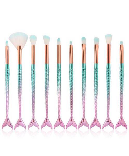 professional 10 pcsset mermaid makeup brushes set foundation blending eyeshadow contour concealer blush cosmetic makeup tool1999308
professional 10 pcsset mermaid makeup brushes set foundation blending eyeshadow contour concealer blush cosmetic makeup tool1999308