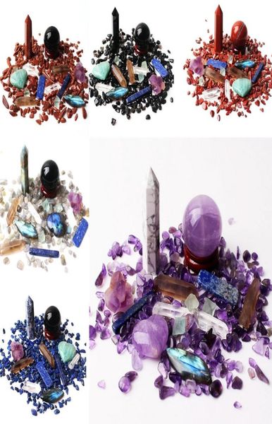 1 set lots of mixed natural crystal obelisk ball point wand heart gravel minerals specimen reiki healing home statue decor1635714, Black
1 set lots of mixed natural crystal obelisk ball point wand heart gravel minerals specimen reiki healing home statue decor1635714, Black
