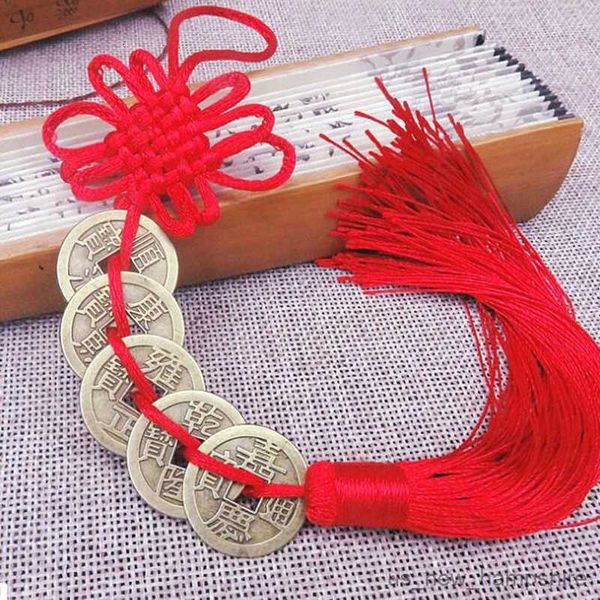 decorations chinese wealth success copper coins tassel decorative accessories craft lucky charm automotive interior r230811
decorations chinese wealth success copper coins tassel decorative accessories craft lucky charm automotive interior r230811