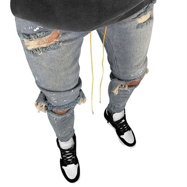 laamei mens cool black jeans skinny ripped destroyed stretch slim fit hop hop pants with holes for men2553, Blue
laamei mens cool black jeans skinny ripped destroyed stretch slim fit hop hop pants with holes for men2553, Blue