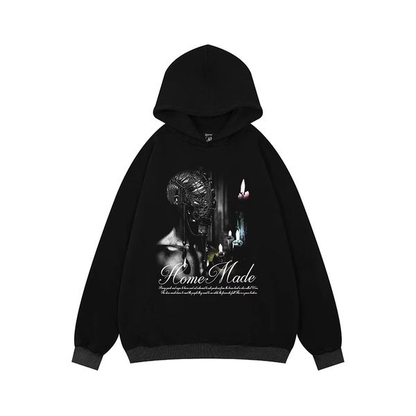 letter print dark black pullover men's and women's sweatshirts vintage baggy hooded hoodies, Black;brown
letter print dark black pullover men's and women's sweatshirts vintage baggy hooded hoodies, Black;brown