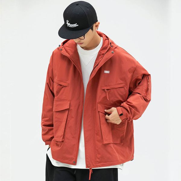 mens jackets men loose casual outdoor hooded windbreaker cargo jacket cityboy japanese streetwear fashion male vintage coat couple outerwear, Black;brown
mens jackets men loose casual outdoor hooded windbreaker cargo jacket cityboy japanese streetwear fashion male vintage coat couple outerwear, Black;brown