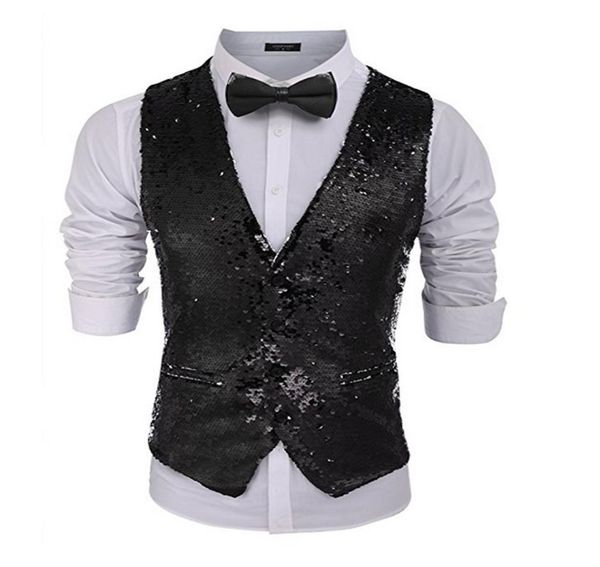 new arrival custom made sequins waistcoat fashion suits vest stage wear slim fit vests for men1345697, Black;gray
new arrival custom made sequins waistcoat fashion suits vest stage wear slim fit vests for men1345697, Black;gray