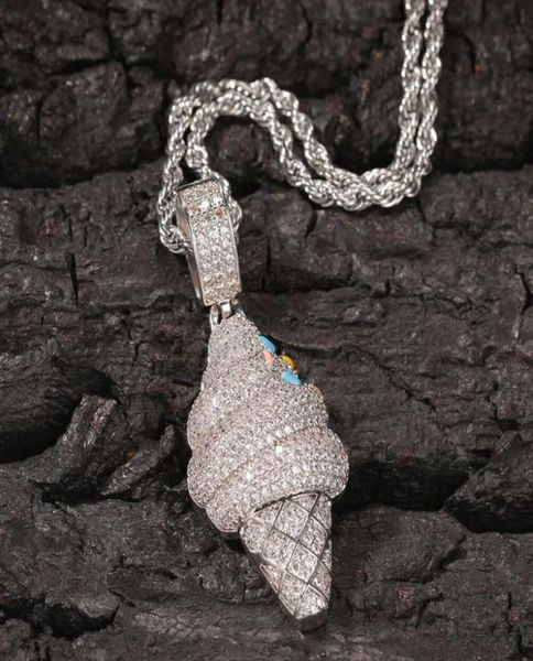iced out ice cream cone pendant necklace for men women hip hop luxury designer bling diamond dessert pendants silver chain jewelry1349771
iced out ice cream cone pendant necklace for men women hip hop luxury designer bling diamond dessert pendants silver chain jewelry1349771