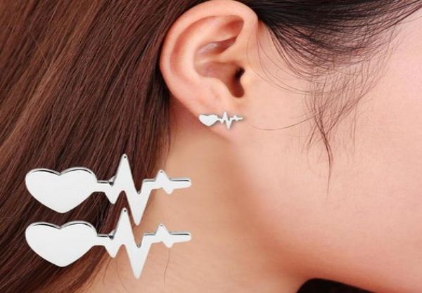 jewelry earrings electrocardiogram heart alloy metal gold silverrose gold ear studs stud earrings gifts for ladies1098003, Silver
jewelry earrings electrocardiogram heart alloy metal gold silverrose gold ear studs stud earrings gifts for ladies1098003, Silver