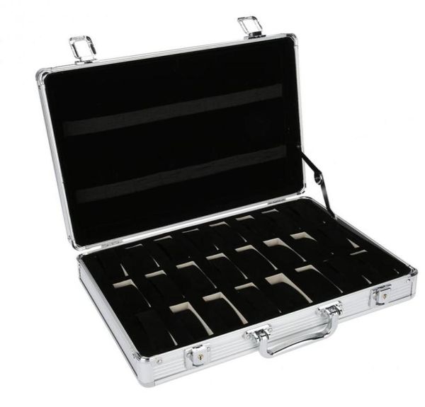 24 grid aluminum suitcase case display storage box watch storage box case watch bracket clock clock3547973, Black;blue
24 grid aluminum suitcase case display storage box watch storage box case watch bracket clock clock3547973, Black;blue
