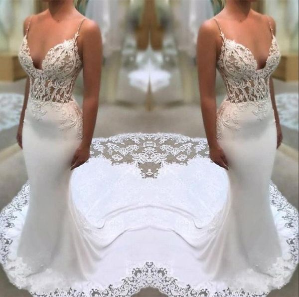 white lace appliques wedding dresses sheath spaghetti straps mermaid illusion side bridal gowns with court train3498212
white lace appliques wedding dresses sheath spaghetti straps mermaid illusion side bridal gowns with court train3498212