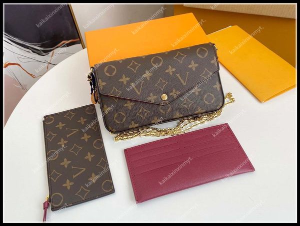 3pcs set women classic luxury designer handbag pochette felicie bag genuine leather shoulder clutch tote messenger louise purse vutton cross
3pcs set women classic luxury designer handbag pochette felicie bag genuine leather shoulder clutch tote messenger louise purse vutton cross