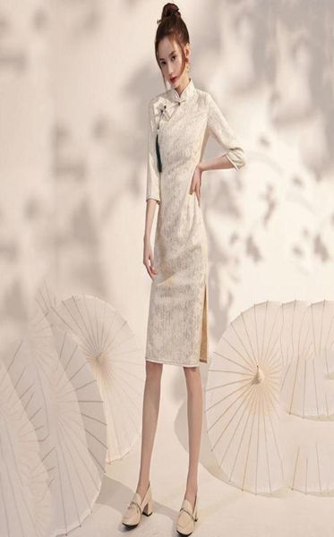 casual dresses summer traditional chinese cheongsam dress women threequarter sleeve qipao bodycon short midlength vintage f1582396, Black;gray
casual dresses summer traditional chinese cheongsam dress women threequarter sleeve qipao bodycon short midlength vintage f1582396, Black;gray