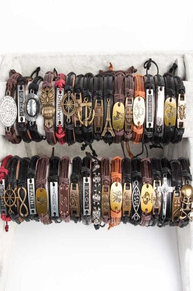 band new vintage metal leather mens womens surfer bracelet cuff wristband lots mixed style alloy pendant retro jewelry charm brace3320024, Golden;silver
band new vintage metal leather mens womens surfer bracelet cuff wristband lots mixed style alloy pendant retro jewelry charm brace3320024, Golden;silver