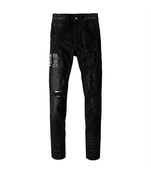 mens jeans black letters pasted with leather holes damaged thin in europe and america7767979, Blue
mens jeans black letters pasted with leather holes damaged thin in europe and america7767979, Blue