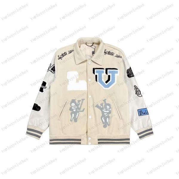 men's jacket fashion designer skull sticker baseball jacket wool tweed splice leather jacket embroidered women's hip hop style win, Black;brown
men's jacket fashion designer skull sticker baseball jacket wool tweed splice leather jacket embroidered women's hip hop style win, Black;brown