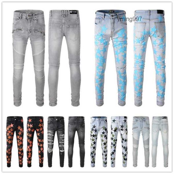 pants 2023 new biker arrivals amirly mens clothing luxury designer denim jeans holes man trousers jean coolguy lc7o, Blue
pants 2023 new biker arrivals amirly mens clothing luxury designer denim jeans holes man trousers jean coolguy lc7o, Blue