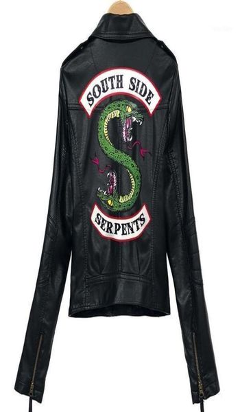 women039s jackets 2021 riverdale pu printed logo southside serpents women streetwear leather jacket3285448, Black;brown
women039s jackets 2021 riverdale pu printed logo southside serpents women streetwear leather jacket3285448, Black;brown
