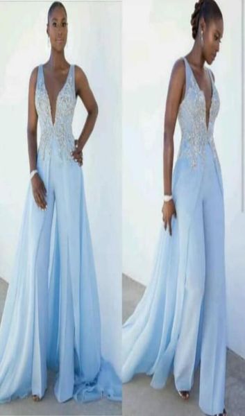 south african jumpsuits prom dresses 2022 women light blue straps appliques long train formal party dress evening wear pant s1640116, Black
south african jumpsuits prom dresses 2022 women light blue straps appliques long train formal party dress evening wear pant s1640116, Black